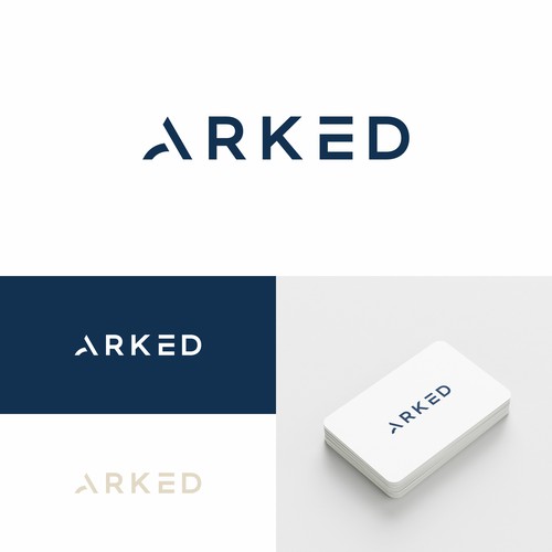 Logo and brand design for Arked Oy Design by polykindly