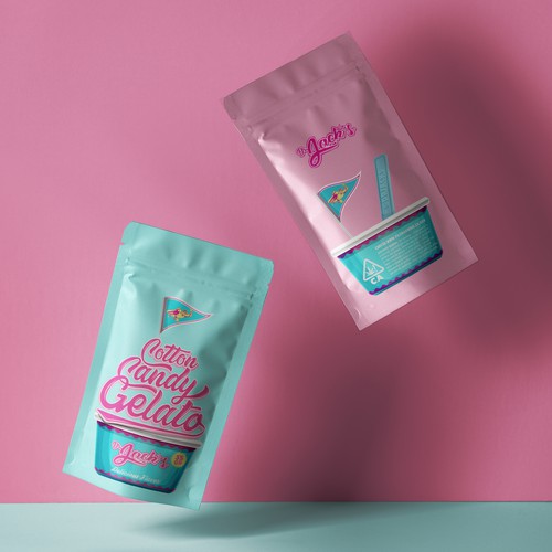 Designs Cotton Candy gelato cannabis bag Product packaging contest
