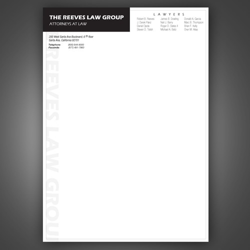 Design di Law Firm Letterhead Design di Beshoywilliam