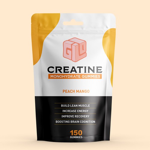 Bag Design for Creatine Monohydrate Gummy brand Design by 'OUM'