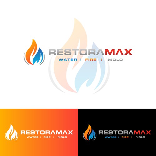 Restoration Company Branding. Design by Hajara Begum