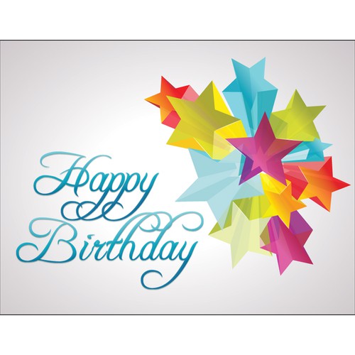 Create cool birthday card designs! Design by Guidea