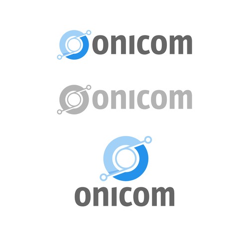 Create a modern, elegant, and professional logo for Onicom Design by YusakG.F.X