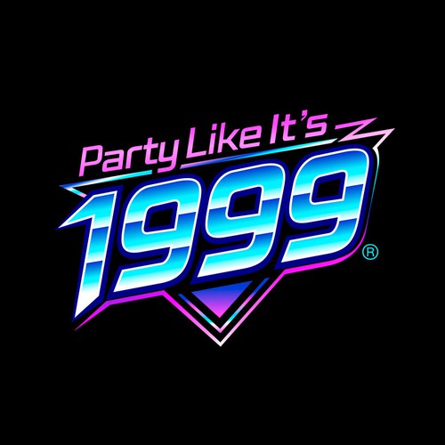 "Party Like It’s 1999® Logo Design" winning Logo & social media pack