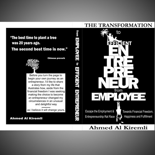 Design a Simple & Innovative Book Cover for the Transformation from Employee to Efficient Entrepreneur Design by PaviDesign