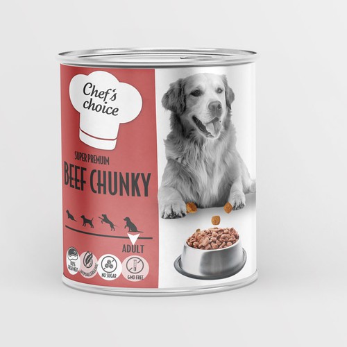 Design a super premium pet food packaging! Design by Budour A.