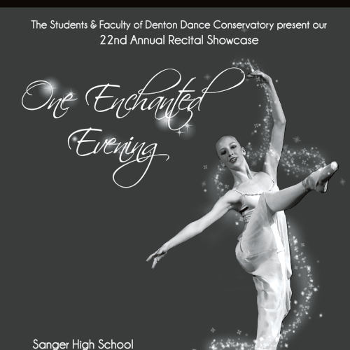 We need the cover for a dance recital program | Print or packaging