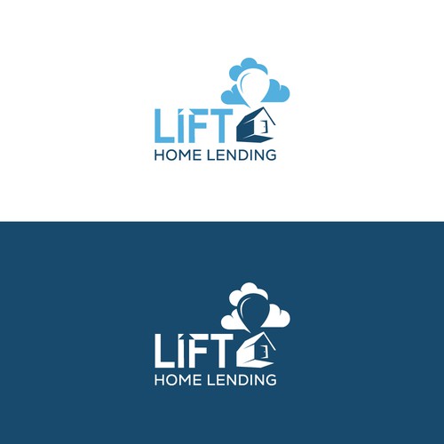 Lift Home Lending Logo Design by ArtByShahnaz™