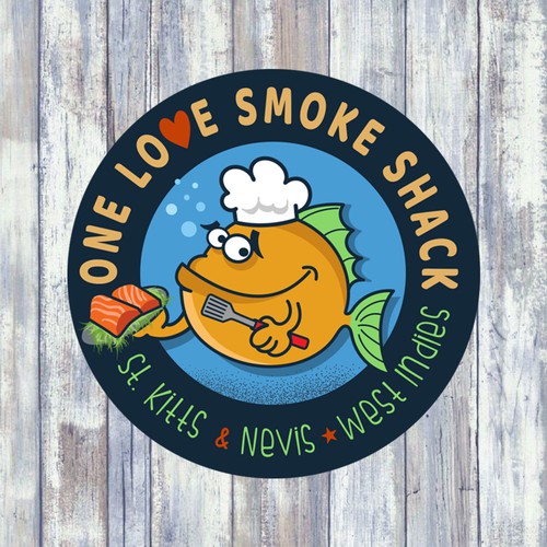 One Love Smoke Shack Design by golfchipper