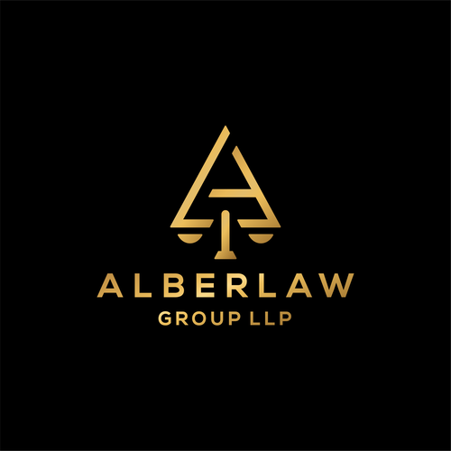 Law office firm logo keep Alber Law separate it looks better Design by canda