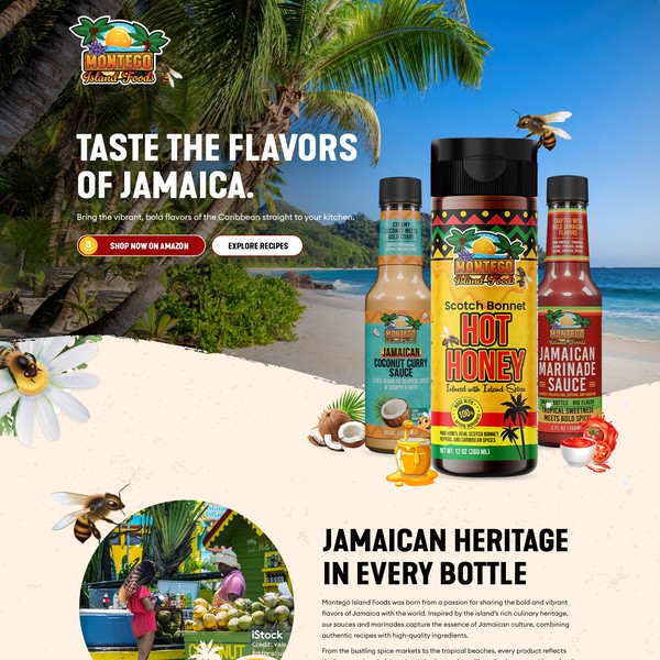 Design realizzato da Graphtheory™ intitolato "Website Design For Sauce Company"