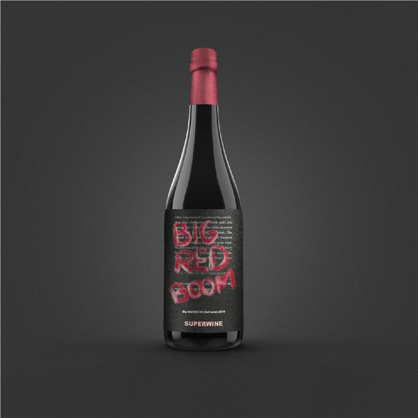 Weinetikett für einen Rotwein