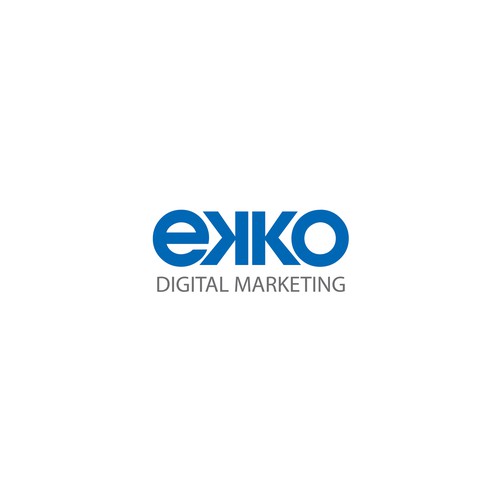 SIMPLE LOGO - ekko Letters then dm after Design by Debdutta*