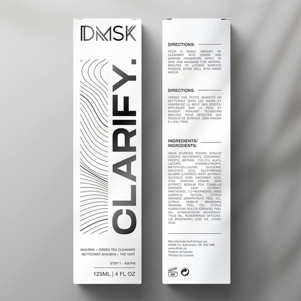 Luxury box for facial cleanser