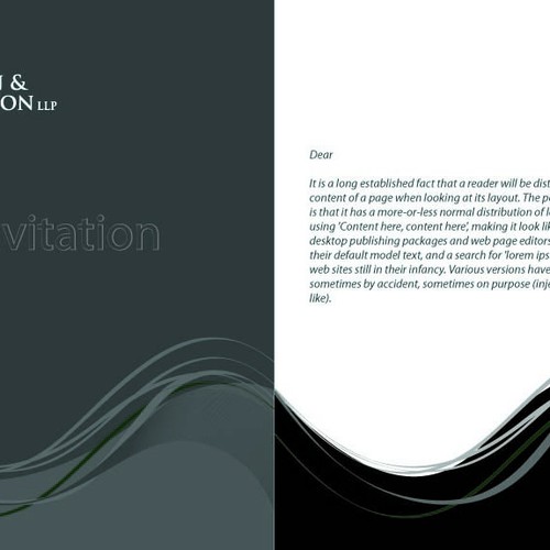 INVITATION TO CLIENT EVENT Design by Custom Logo Graphic