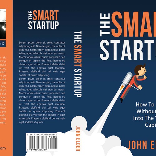 Book cover for my new book: "The Smart Startup" Design by LilaM