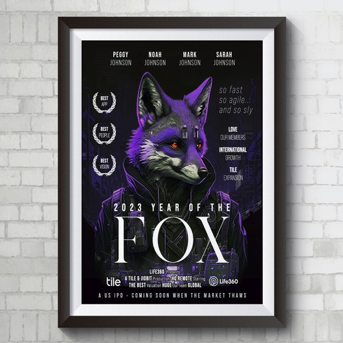 Design di Life360 2023 Year of the Fox Poster di Mithuncreation