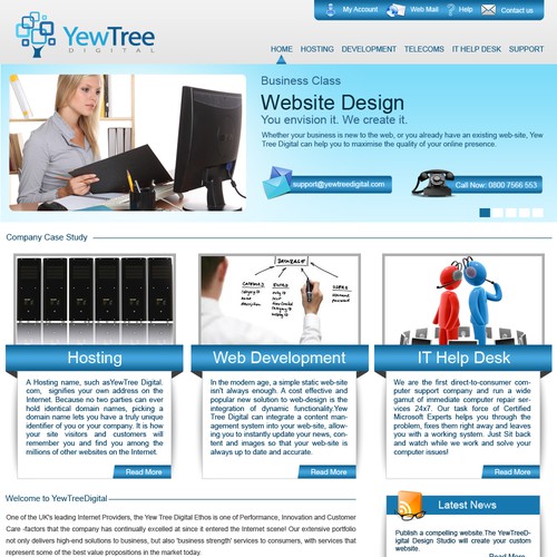 Design di Yew Tree Digital Limited needs a new website design di LR-JD