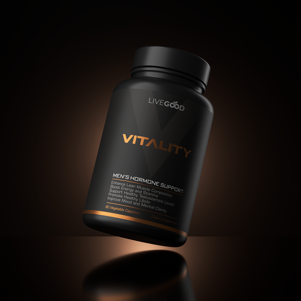 Design by syakuro titled "VITALITY - Men's Hormone Support"