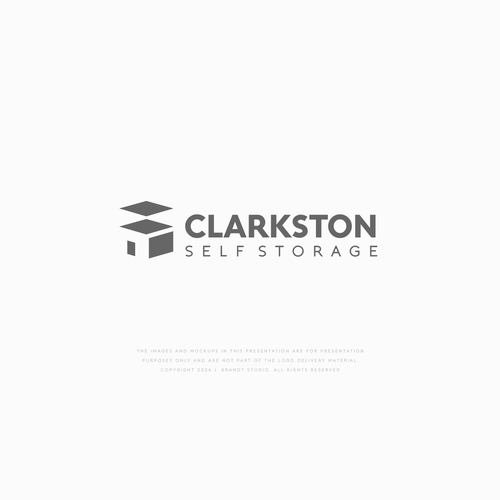Self Storage Logo | Clarkston Self Storage Diseño de Michael San Diego CA