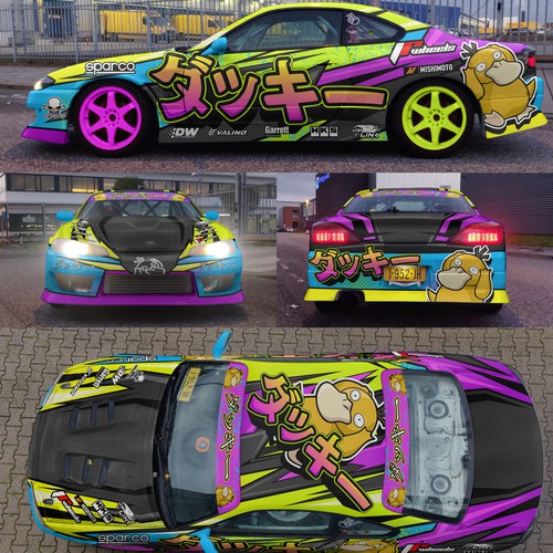 Livery for a competition drift car (Silvia S15) Design by aricaturrash