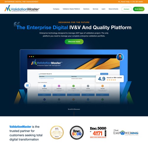 ValidationMaster Digital IV&V Website Re-Design Project Design by Javier Milla