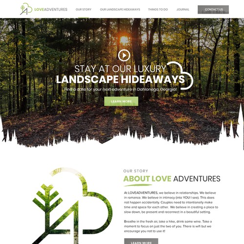 LoveAdventures Website Design by pb⚡️