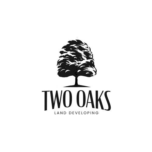 Construction, 3 business owners, use the work TWO oaks in our logo , very bold and intense  graphic Design by agniardi