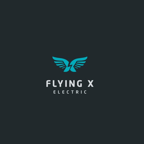 Flying X Electric Logo Design by The Gunner