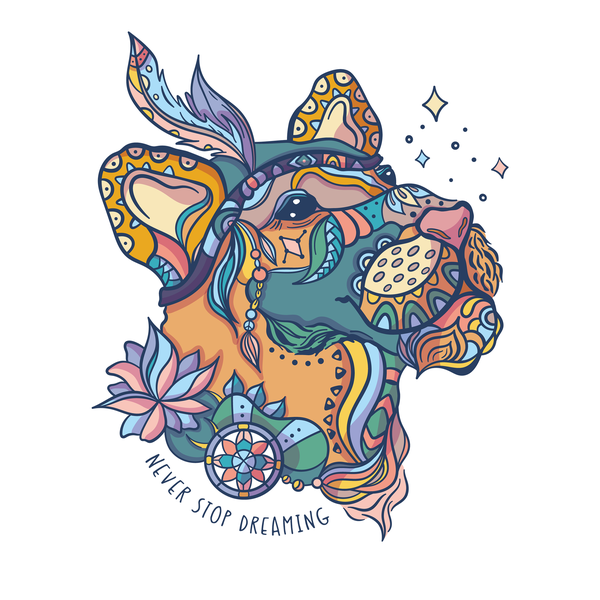 Dreamy Lioness illustration (personal project)