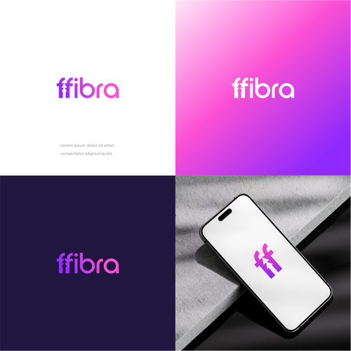 Logo for Fiber Internet Provider Diseño de zie zie