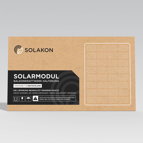 Create a nice Packaging Design for Solar Panels Design by Pice Wilf