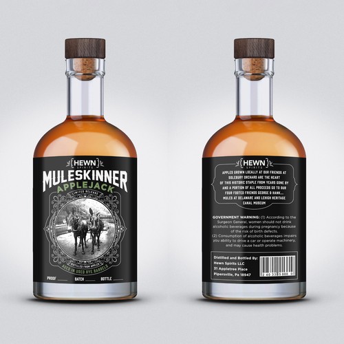 Design Design a Applejack Whiskey Label for my distillery por metaXsu