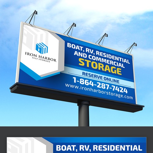 Road Side Billboard/sign for self storage Signage contest