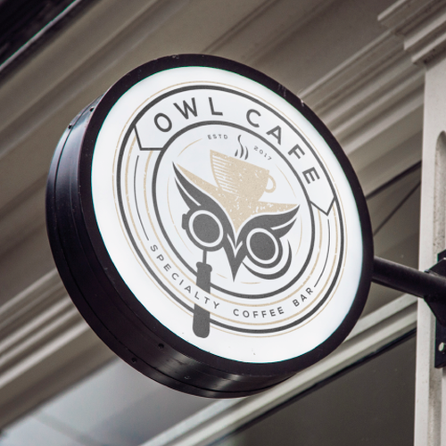 a new coffee shop logo design "owl cafe" Diseño de Maurojaurenart