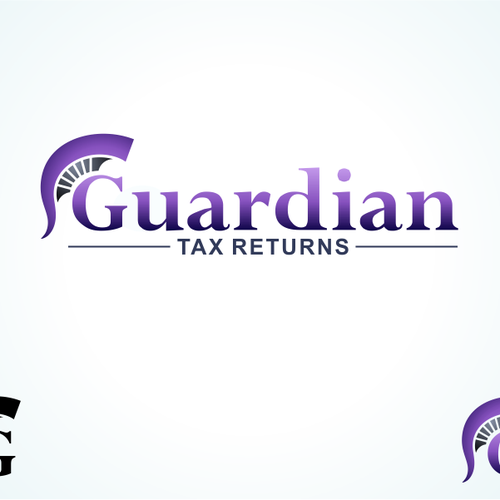 logo for Guardian Tax Returns デザイン by zeweny4design