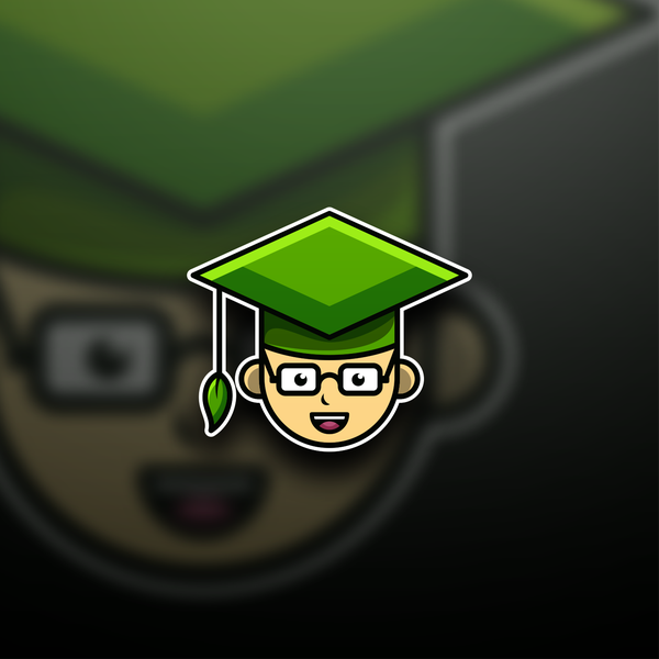 Simple Geek Character Logo