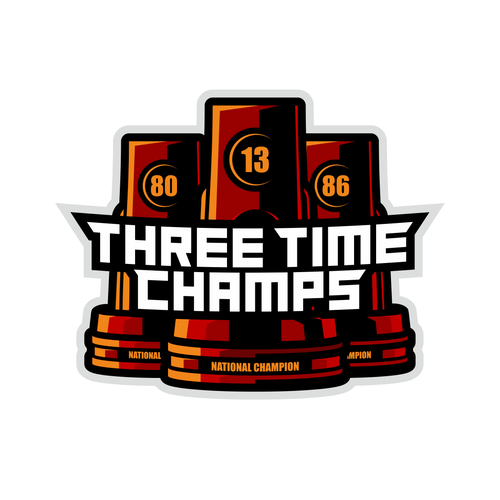 Basketball Logo for Team 'Three-Time Champs' - Your Winning Logo Featured on Major Sports Network Design by WADEHEL