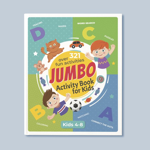 Fun Design for Jumbo Activity Book Design by Artilana