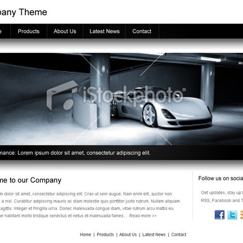 1-3 Page Website Template Design von TwitchDesign