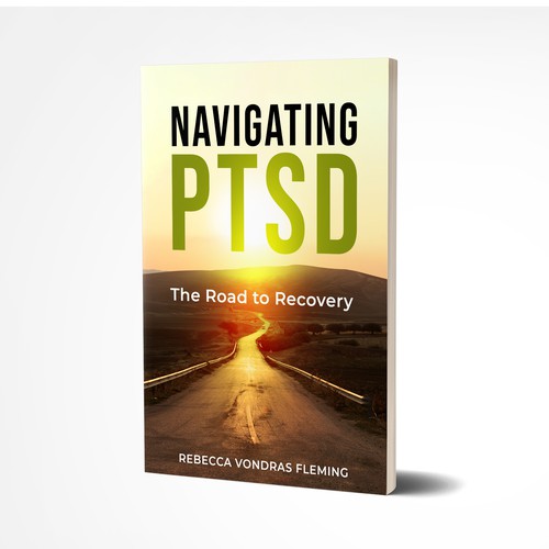 Design a book cover to grab attention for Navigating PTSD: The Road to Recovery Diseño de Sann Hernane