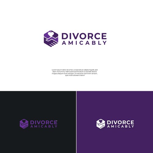 Logo for a new, healthy way for reasonable people to divorce Design by Bali Studio √