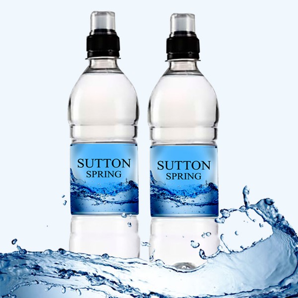 create a refreshing spring water label
