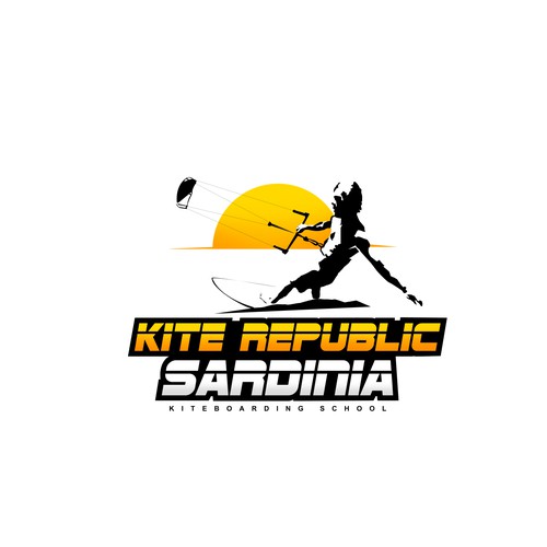 Kite Republic Sardinia - Kiteboarding School needs a youthful & professional Logo Design by Yolman