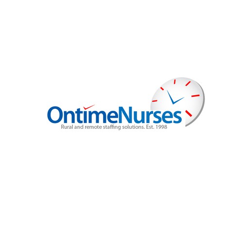 logo and business card for Ontime Nurses Design por KamNy