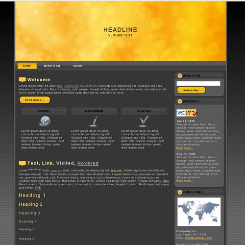 1-3 Page Website Template Design von Raescu Iulian