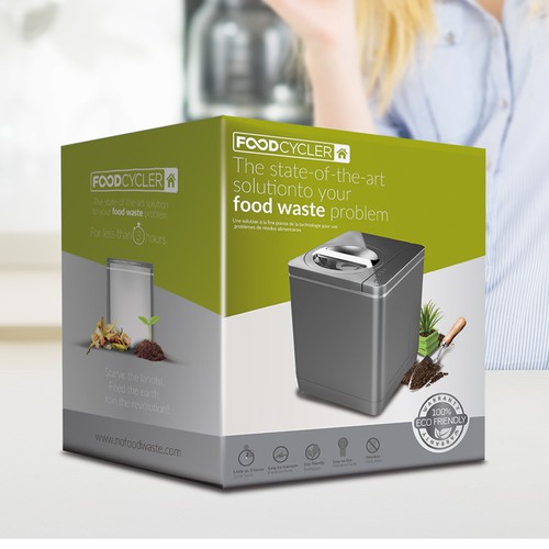 Food Cycler Indoor Composter Package Design Design by Mr. Ozz