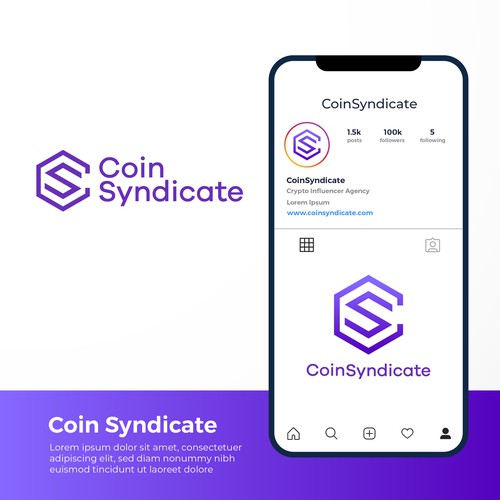 Logo for Coin Syndicate Influencer Agency Design by Andrei Petcu