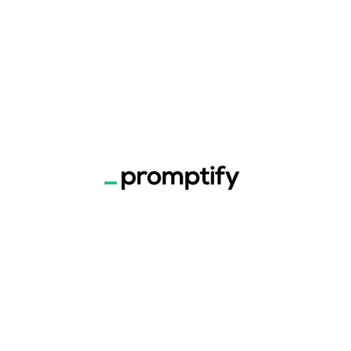 Modern, Simple and Sleek Logo for Promptify.com Design by -Jason-