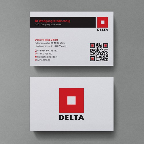 DELTA Business Card Relaunch Design by Birendra Chandra Das